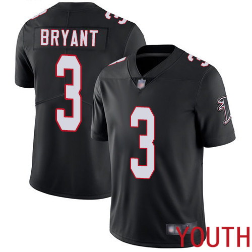 Atlanta Falcons Limited Black Youth Matt Bryant Alternate Jersey NFL Football #3 Vapor Untouchable->youth nfl jersey->Youth Jersey